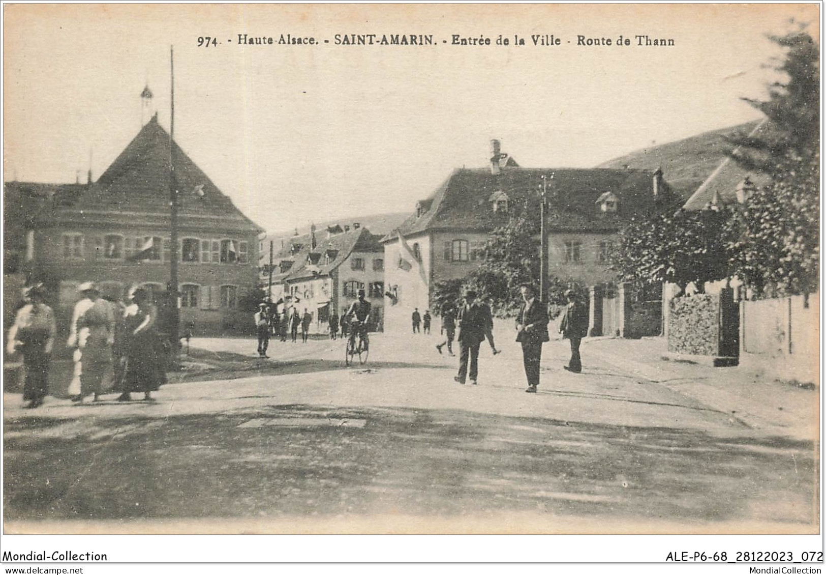 ALE1P6-68-0537 - Haute-alsace - SAINT AMARIN - Entrée De La Ville - Route De Thann - Saint Amarin