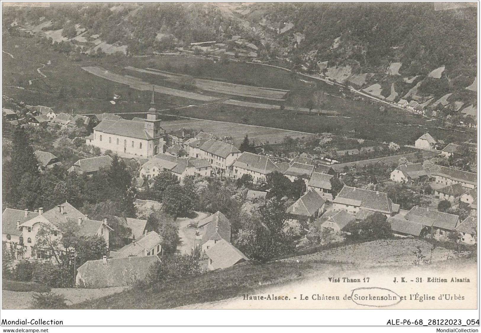 ALE1P6-68-0528 - Haute-alsace - Le Château De STORKENSOHN - Et L'église D'urbès - Thann