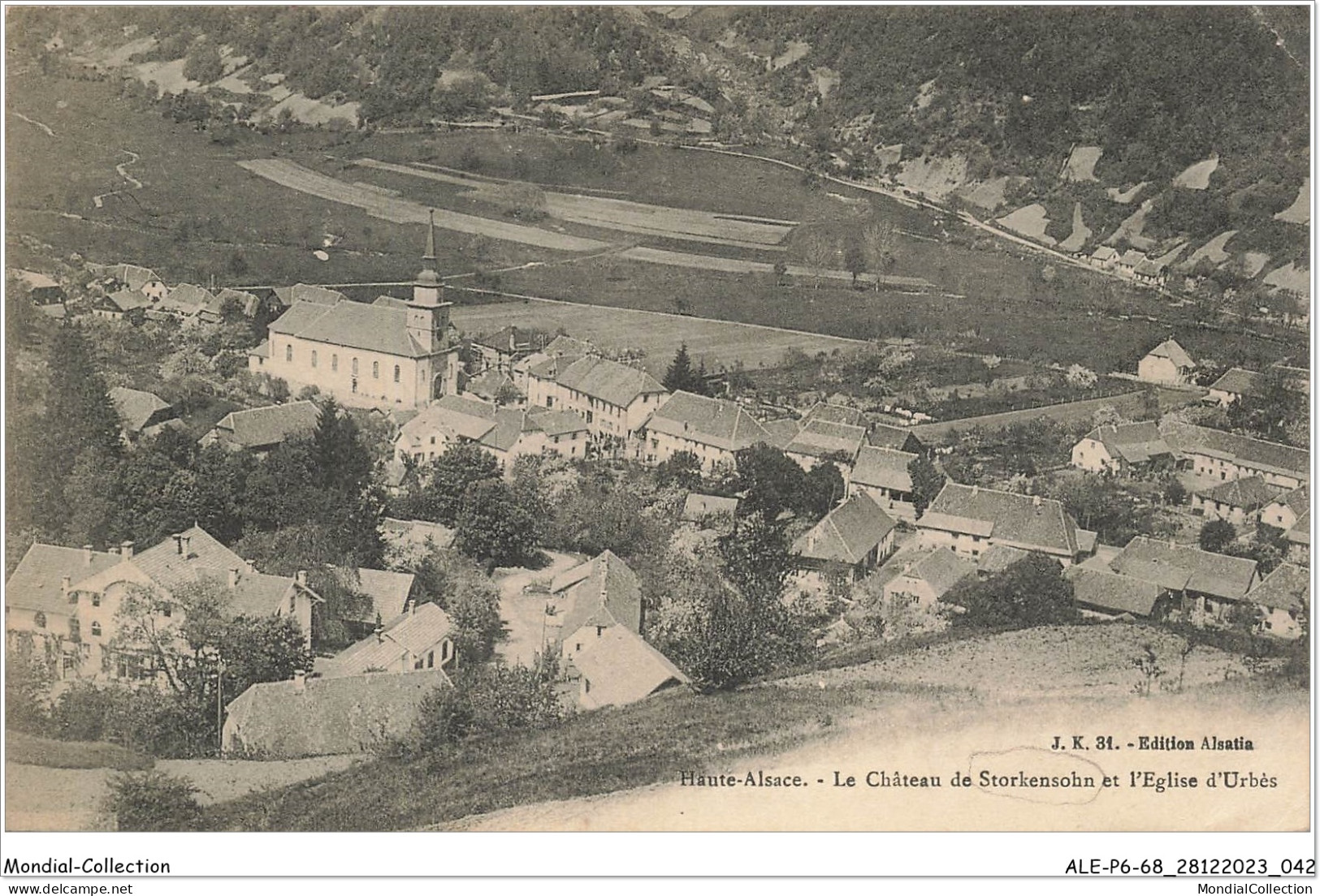 ALE1P6-68-0522 - Haute-alsace - Le Château De STORKENSOHN - Et L'église D'urbès - Thann