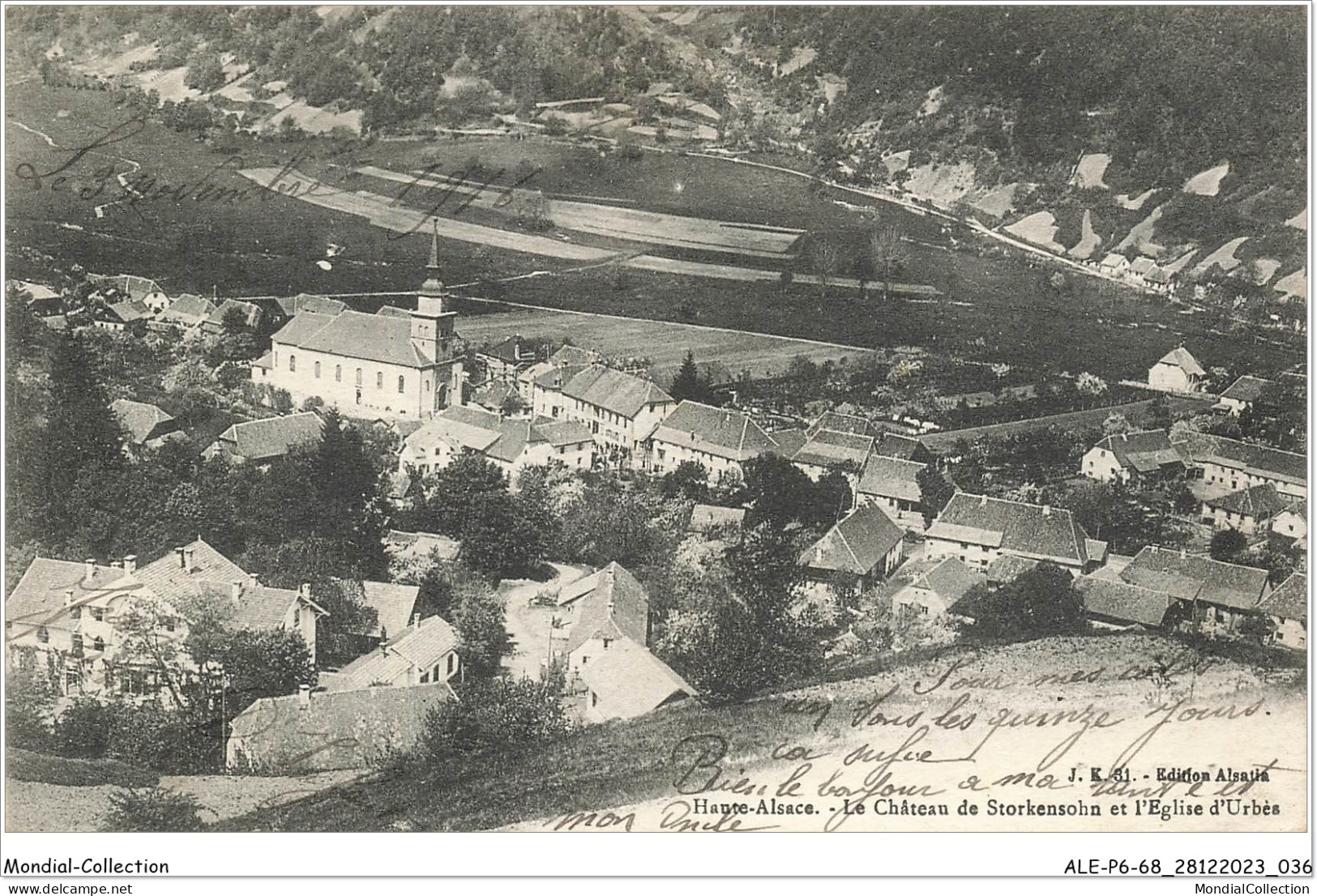 ALE1P6-68-0519 - Haute-alsace - Le Château De STORKENSOHN - Et L'église D'urbès - Thann