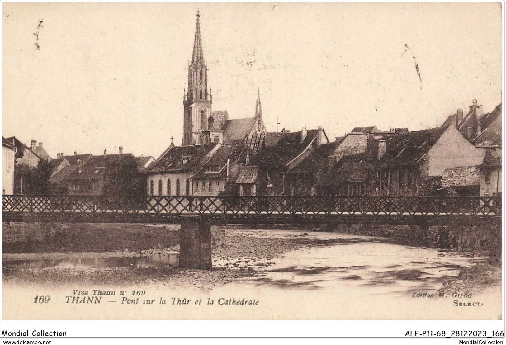 ALE2P11-68-0484 - THANN - Pont Sur La Thür Et La Cathédrale  - Thann