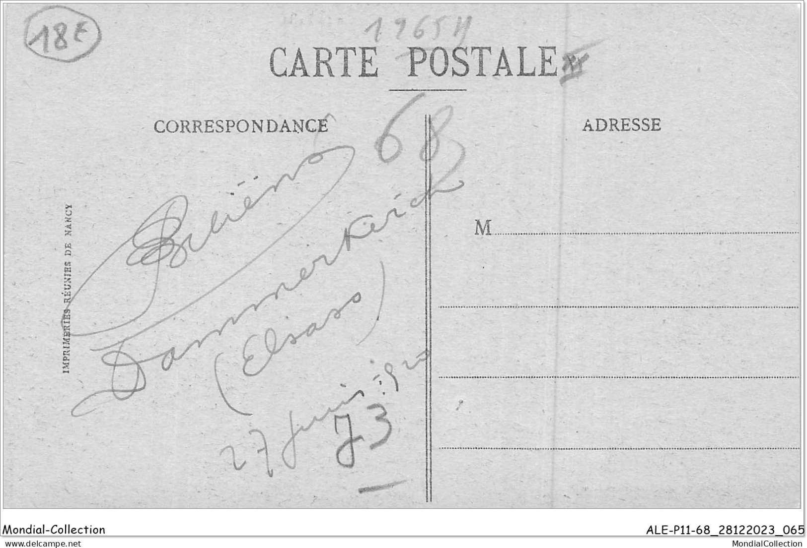 ALE2P11-68-0433 - DANNEMARIE - Route De Delle - Dannemarie