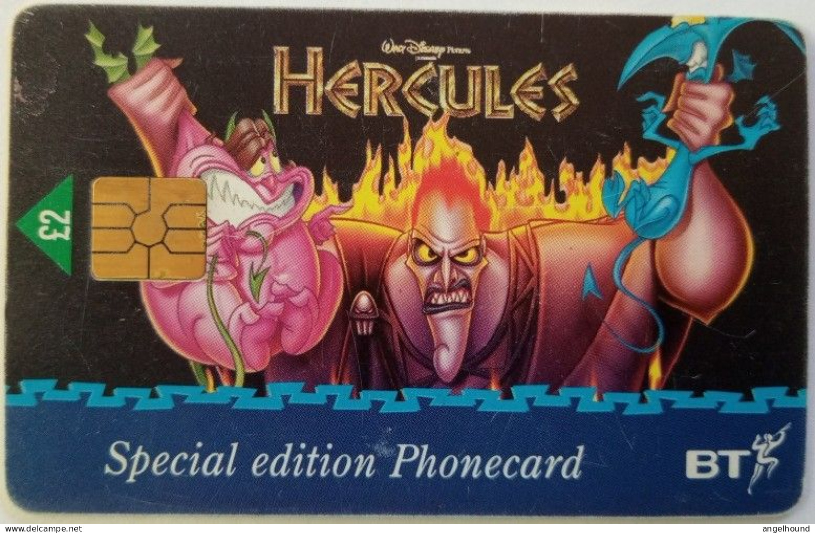 UK BT £2 Chip Card - Special Condition " Hercules " - BT Werbezwecke