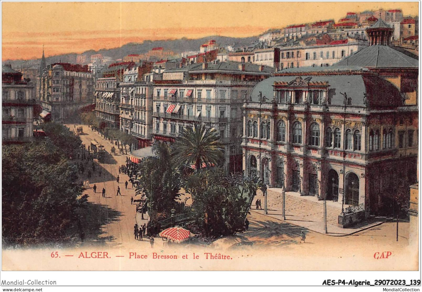 AESP4-ALGERIE-0363 - ALGER - Place Bresson Et Le Théâtre  - Algeri
