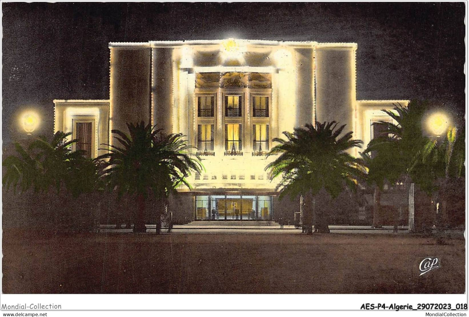 AESP4-ALGERIE-0302 - SIDI-BEL-ABBES - Le Théâtre - Effet De Nuit  - Sidi-bel-Abbes