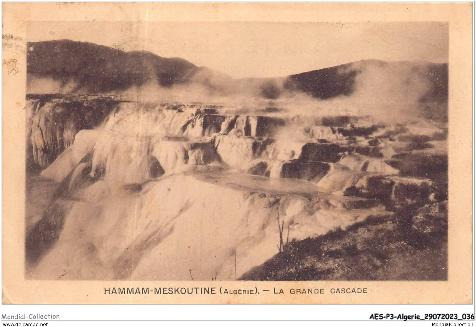 AESP3-ALGERIE-0220 - HAMMAM-MESKOUTINE - La Grande Cascade  - Guelma