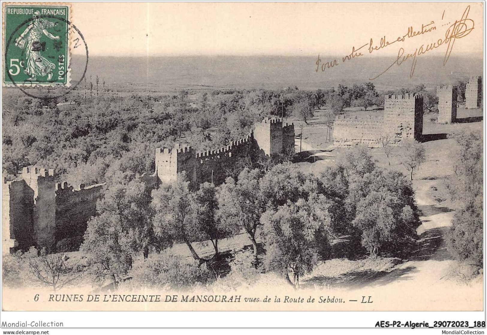 AESP2-ALGERIE-0196 - Ruines De L'enceinte De Mansourah - Vue De La Route De Sebdou  - Tlemcen