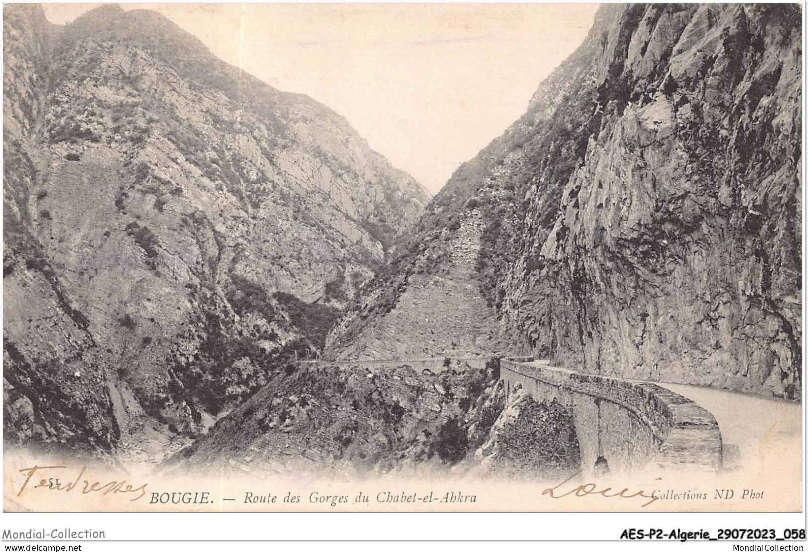 AESP2-ALGERIE-0131 - BOUGIE - Route Des Gorges Du Chabet-el-ebkra  - Bejaia (Bougie)