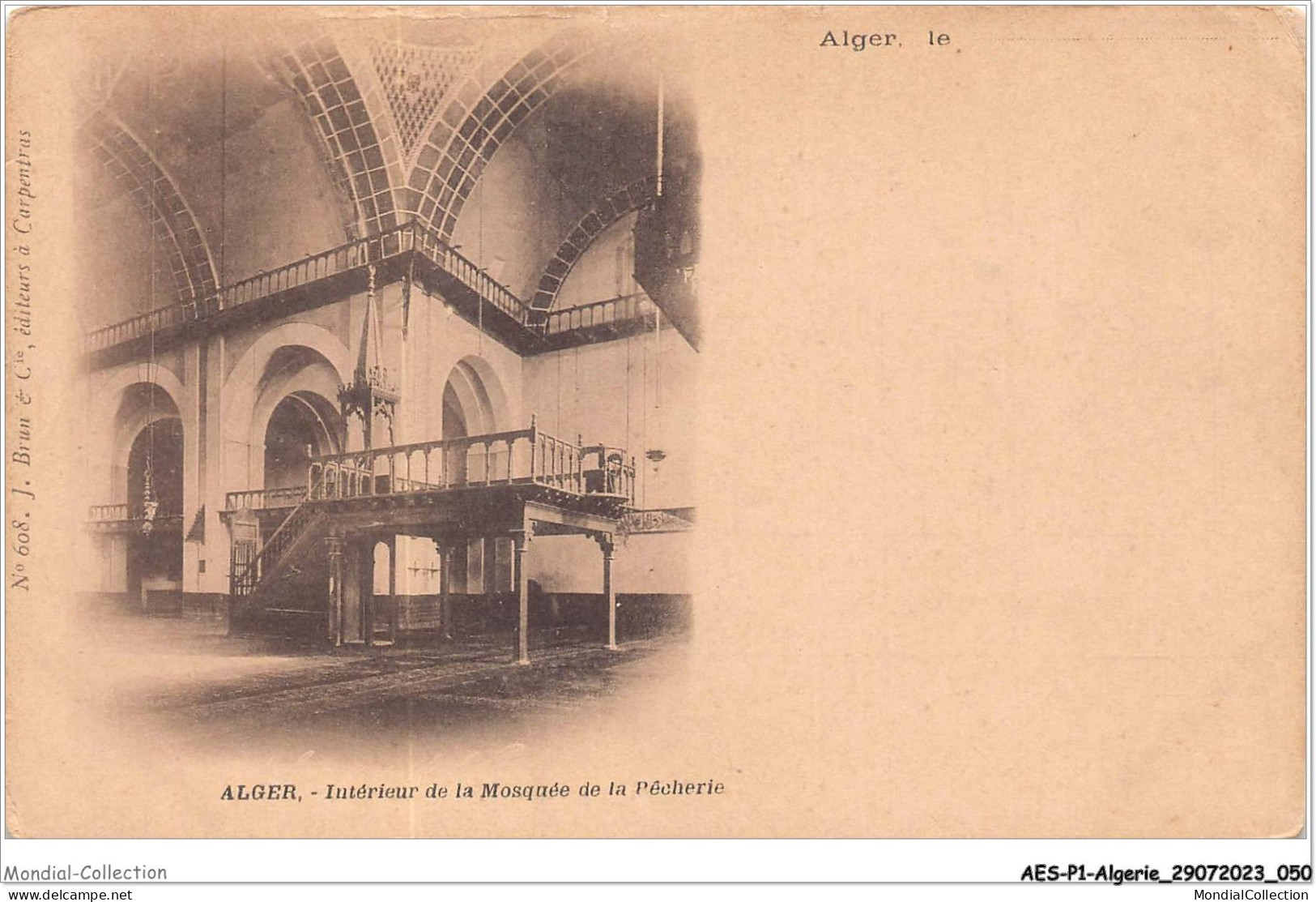 AESP1-ALGERIE-0026 - ALGER - Interieur De La Mosquee De La Pecherie  - Algiers