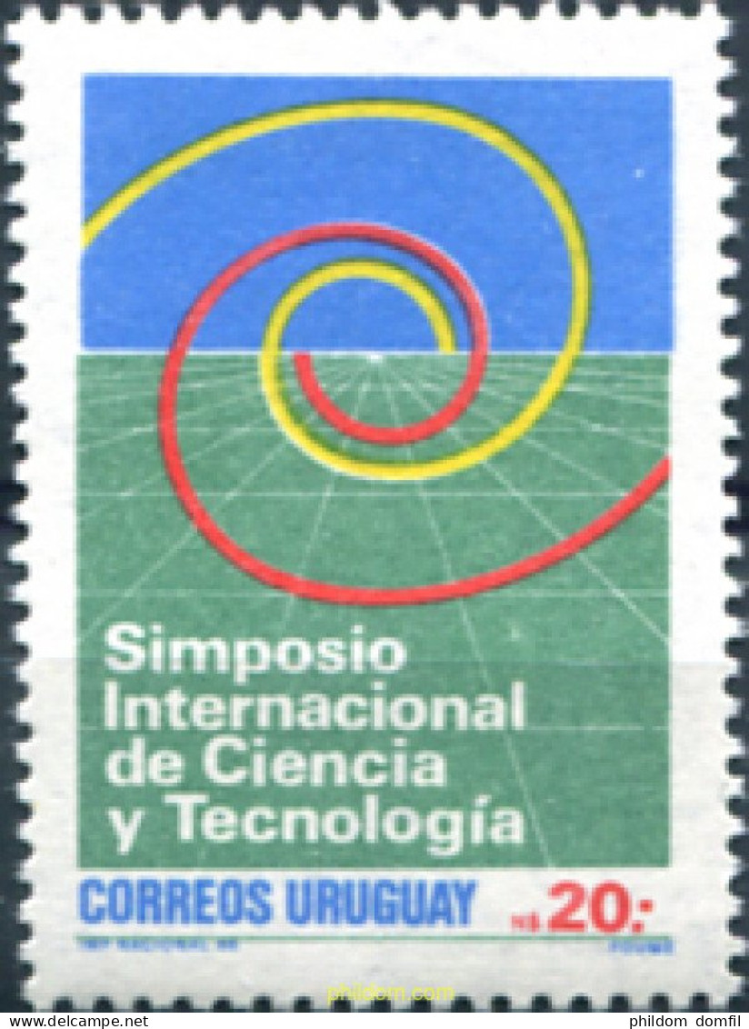 297242 MNH URUGUAY 1987 SYMPOSIUM INTERNACIONAL DE CIENCIA Y TECNOLOGIA - Uruguay
