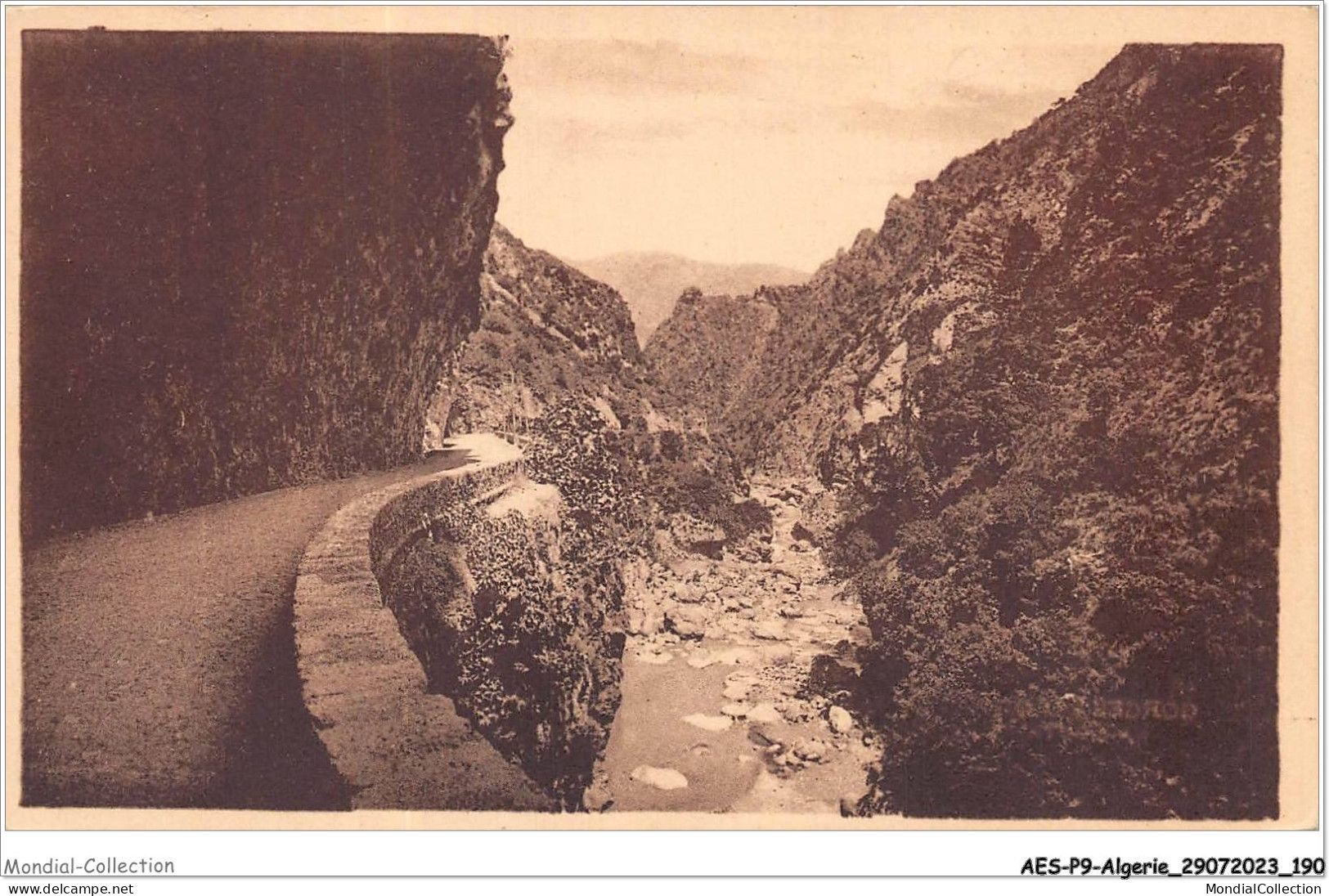 AESP9-ALGERIE-0871 - Gorges Du Chabet-el-ahkra - La Route Et Le Torrent  - Altri & Non Classificati