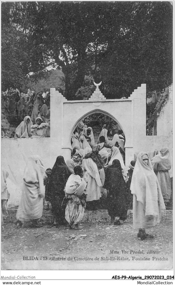 AESP9-ALGERIE-0792 - BLIDA - Entrée Du Cimétière De Sidi-el-kébir - Fontaine Fraîche  - Blida