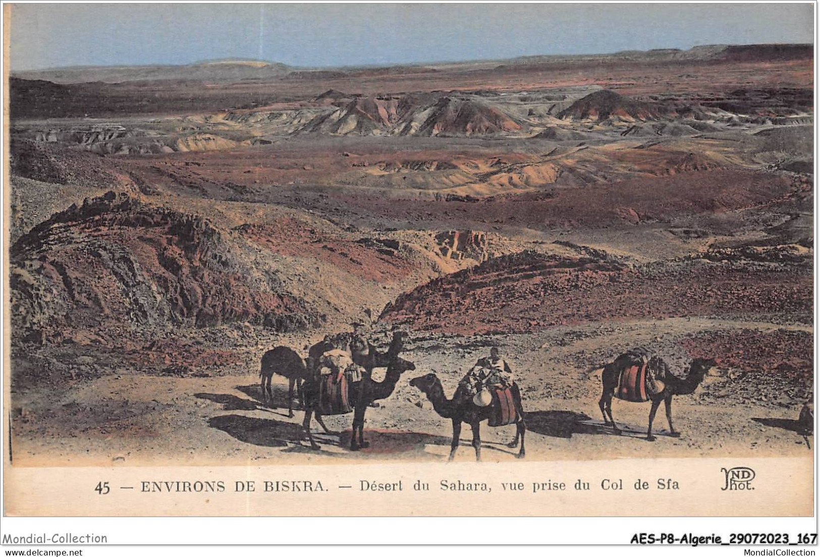 AESP8-ALGERIE-0763 - Environs De BISKRA - Désert Du Sahara - Vue Prise Du Col De Sfa  - Biskra