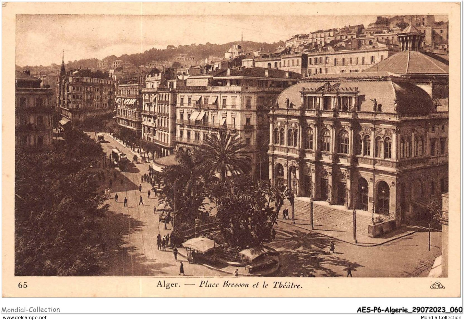 AESP6-ALGERIE-0519 - ALGER - Place Bresson Et Le Théâtre  - Algiers