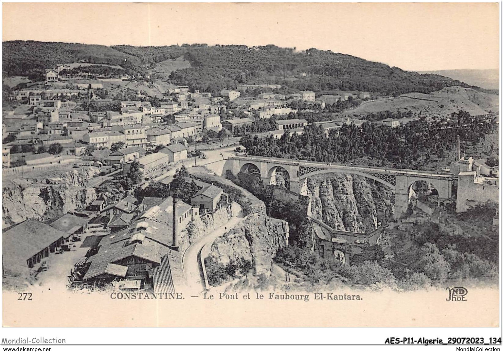 AESP11-ALGERIE-1049 - CONSTANTINE - Le Pont Et Le Faubourg El-kantara  - Constantine