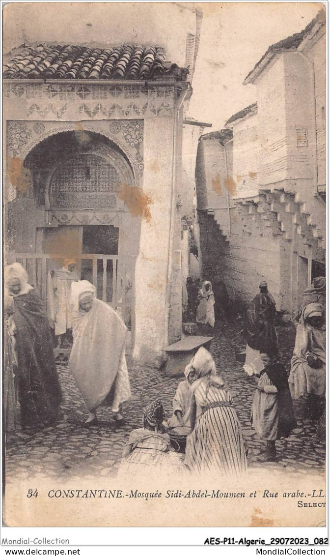 AESP11-ALGERIE-1023 - CONSTANTINE - Mosquée Sidi-abdel-moumen Et Rue Arabe  - Konstantinopel