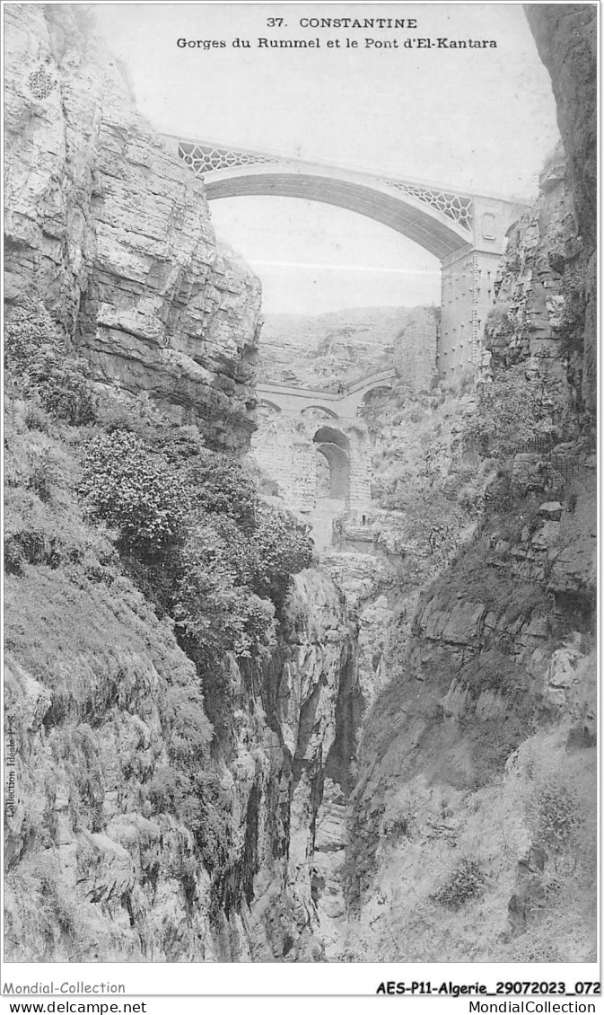 AESP11-ALGERIE-1018 - CONSTANTINE - Gorges Du Rummel Et Le Pont D'el-kantara  - Constantine