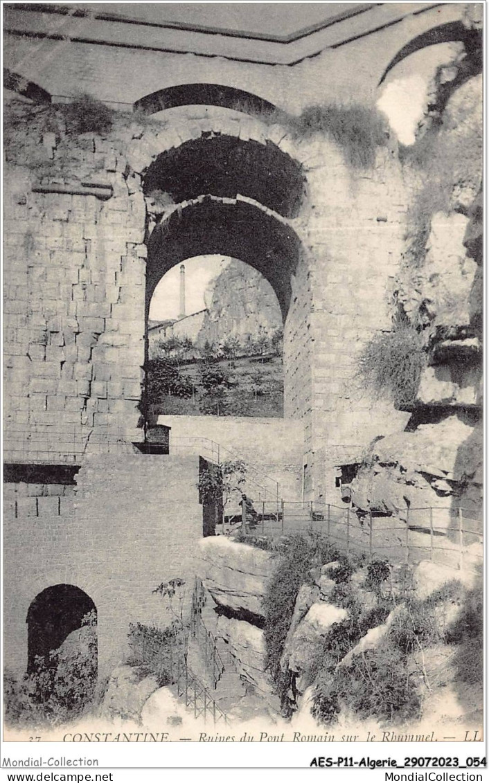 AESP11-ALGERIE-1009 - CONSTANTINE - Ruines Du Pont Romain Sur Le Rhummel  - Constantine