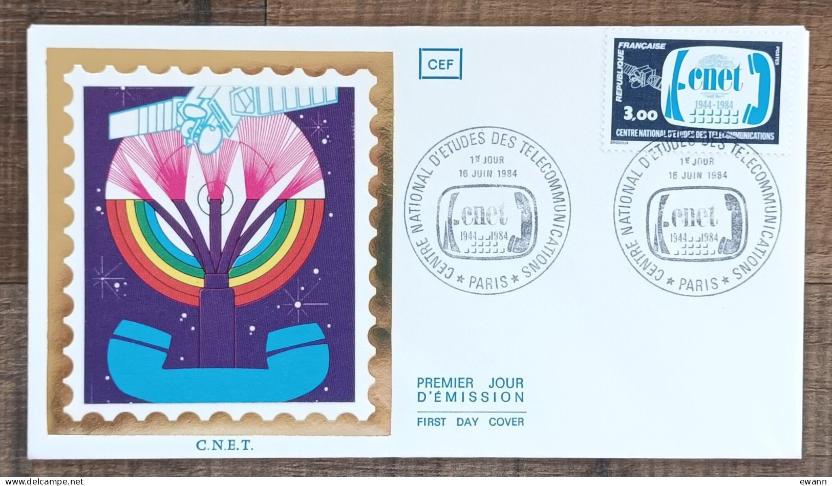 FDC 1984 - YT N°2317 - ETUDES DES TELECOMMUNICATIONS / CNET - PARIS - 1980-1989