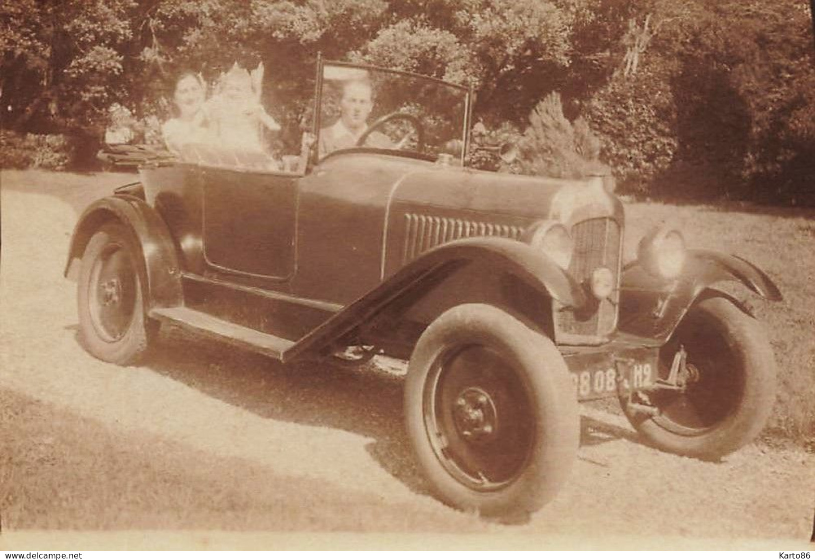 Automobile Ancienne De Marque Modèle Type ? * Automobiles Voiture Transport * Photo Ancienne 8.8x6cm - Passenger Cars