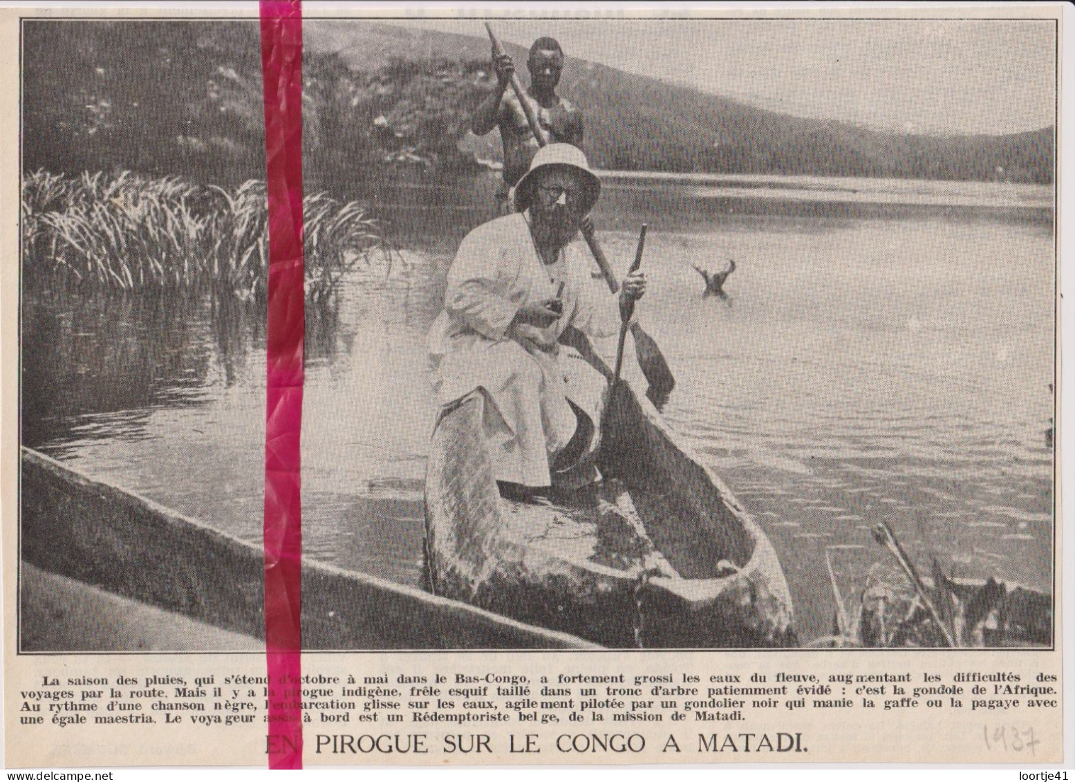 Matadi - Missionaire Sur Le Congo - Orig. Knipsel Coupure Tijdschrift Magazine - 1937 - Ohne Zuordnung