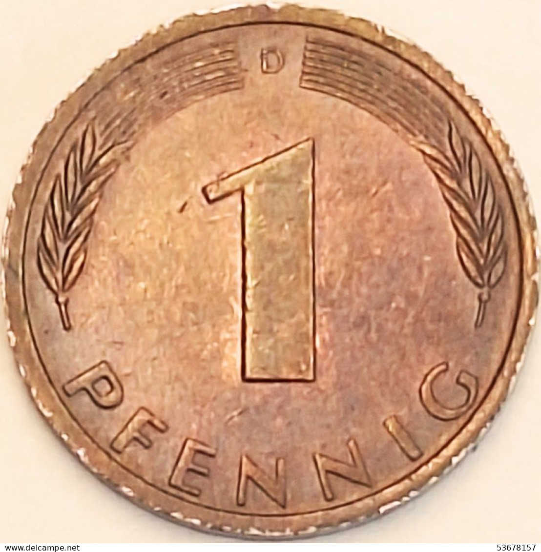 Germany Federal Republic - Pfennig 1971 D, KM# 105 (#4456) - 1 Pfennig