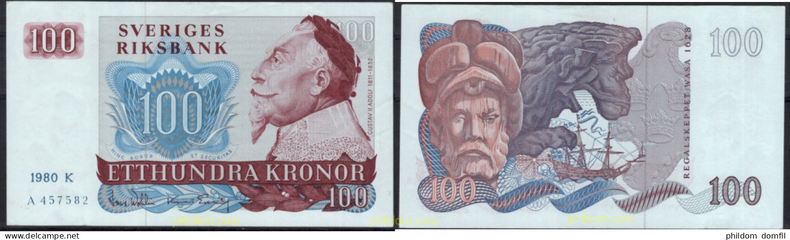 8535 SUECIA 1980 SWEDEN 100 KRONOR 1980 - Suecia