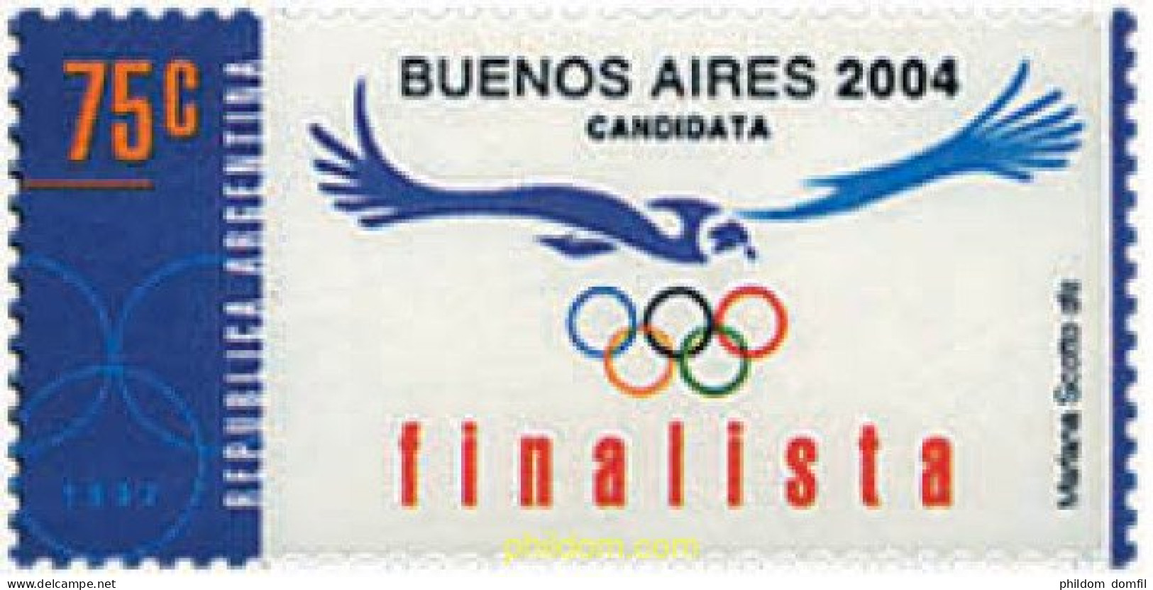 32169 MNH ARGENTINA 1997 CANDIDATURA DE BUENOS AIRES A LOS JUEGOS OLIMPICOS DE 2004 - Ongebruikt