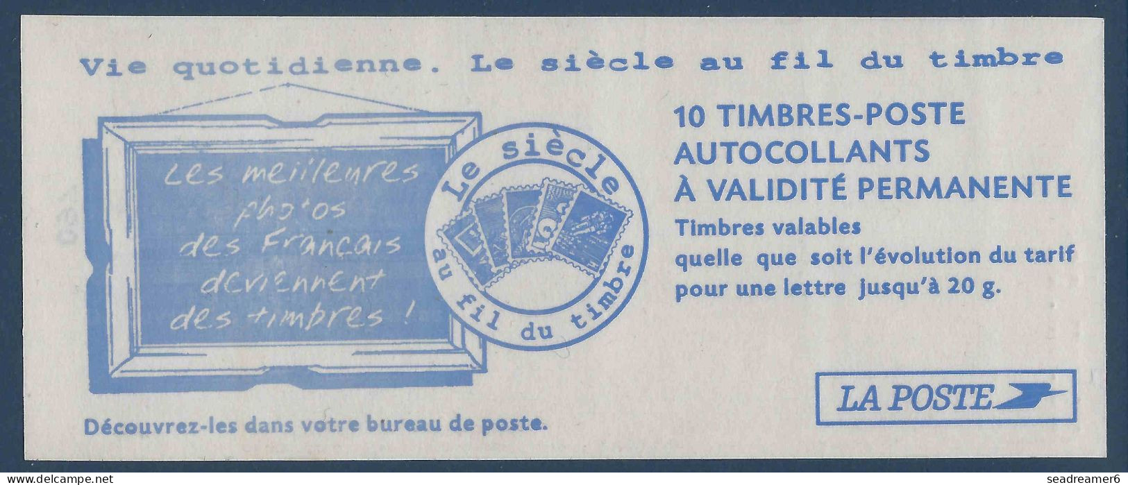 France Carnet LUQUET " VIE QUOTIDIENNE " N°3419-C7 Variété Bandes Décalées + énormes à Gauche ! TTB - Modernes : 1959-...