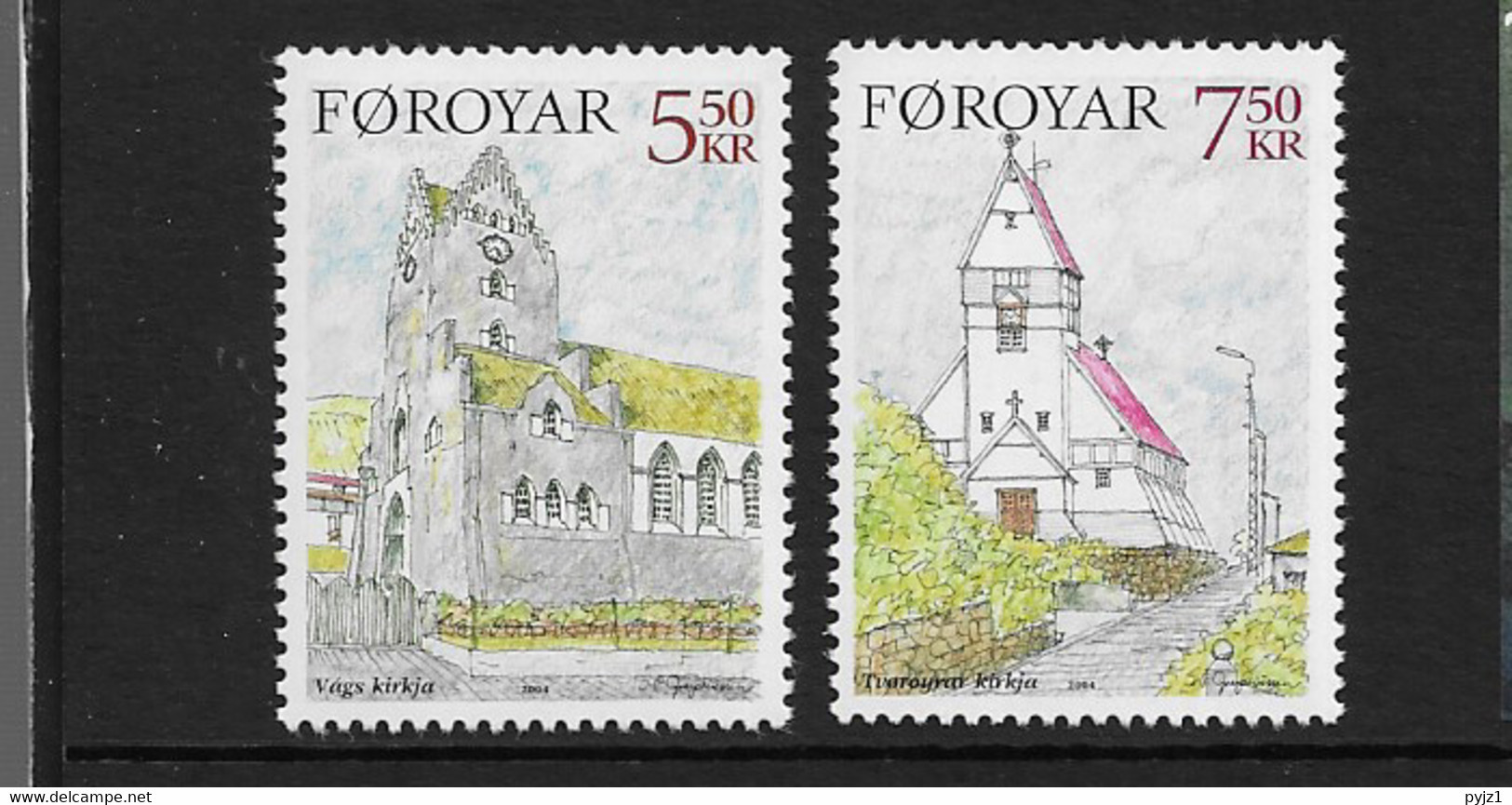 2004 MNH Faroe Islands, Mi 511-12 Postfris** - Faeroër