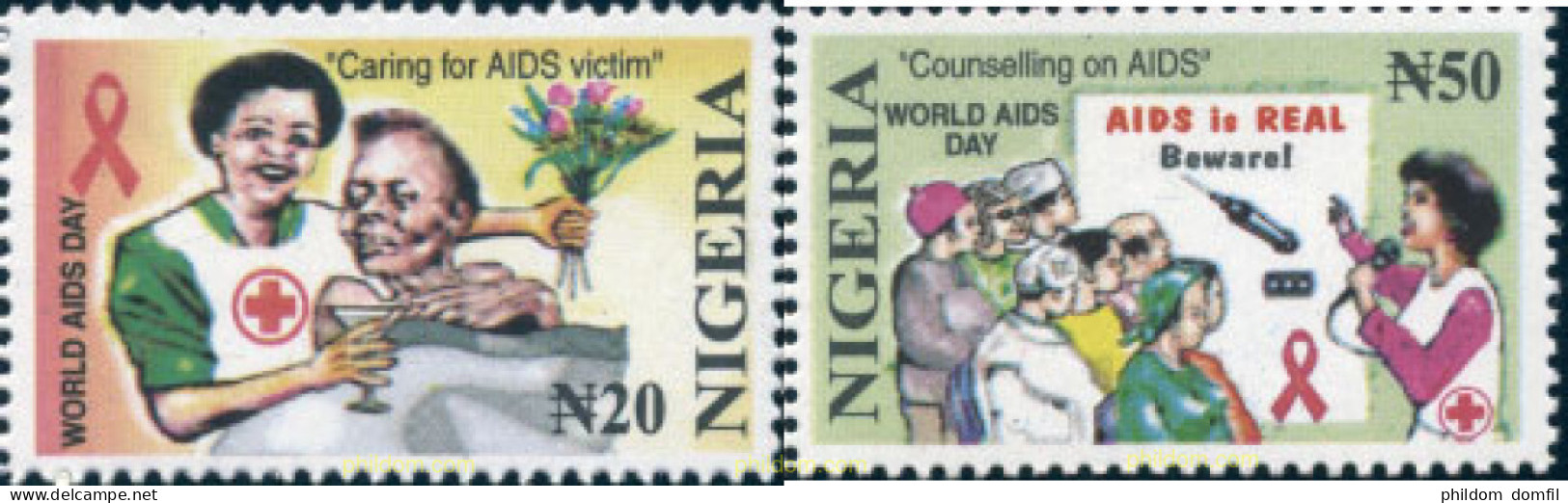 132402 MNH NIGERIA 2003 DIA MUNDIAL CONTRA EL SIDA - Nigeria (1961-...)