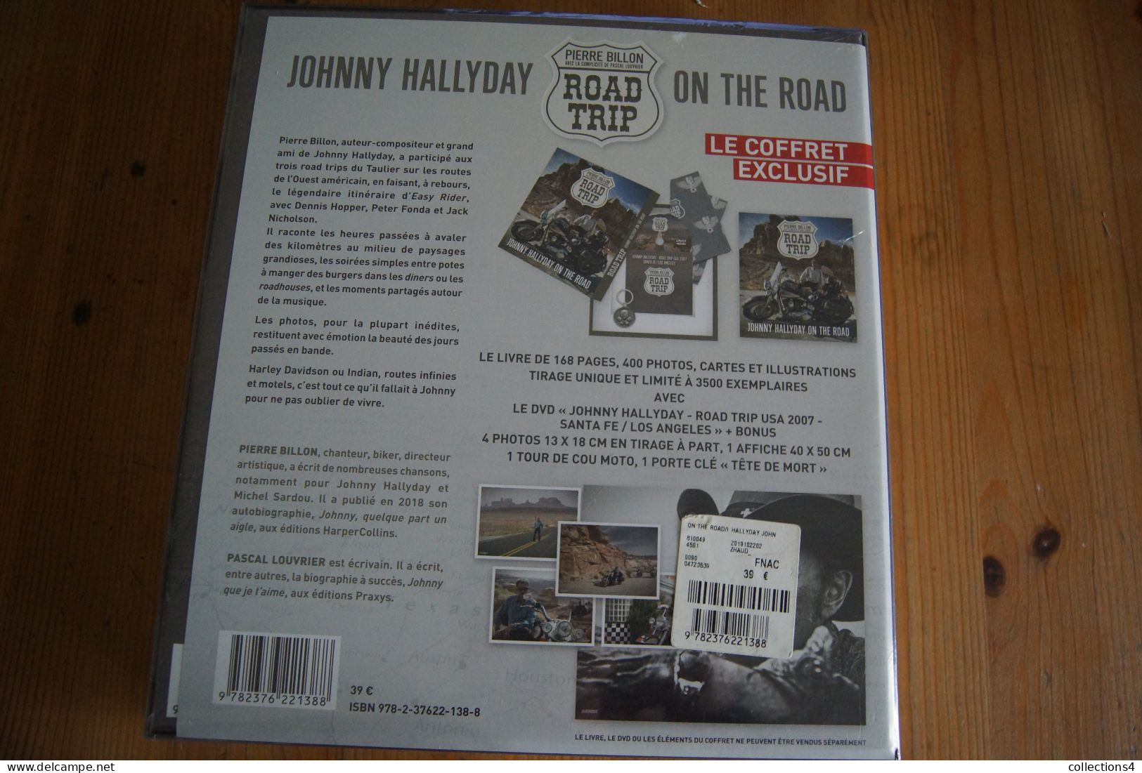 JOHNNY HALLYDAY ON THE ROAD EDITION SPECIALE FNAC RARE COFFRET  LIVRE DVD PHOTOS AFFICHE TOUR DE COU PORTE CLEF NEUF - Musik-DVD's