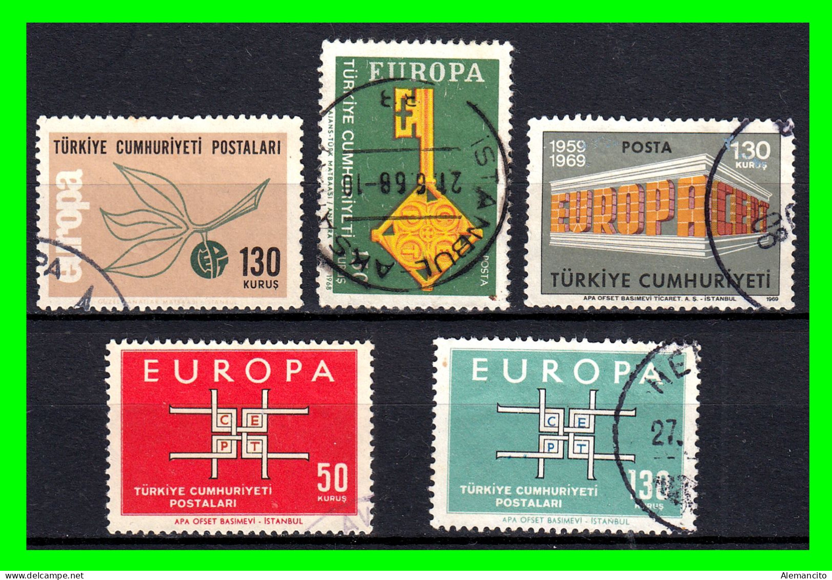 TURKIA ( EUROPA )  SELLOS DIFERENTES  AÑOS Y VALORES .TEMATICA PERSONAJES - Used Stamps