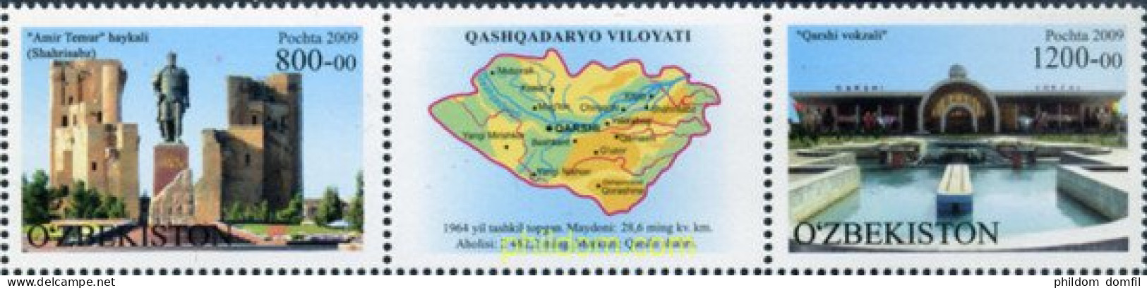 346832 MNH UZBEKISTAN 2009 CIUDADES - Uzbekistán