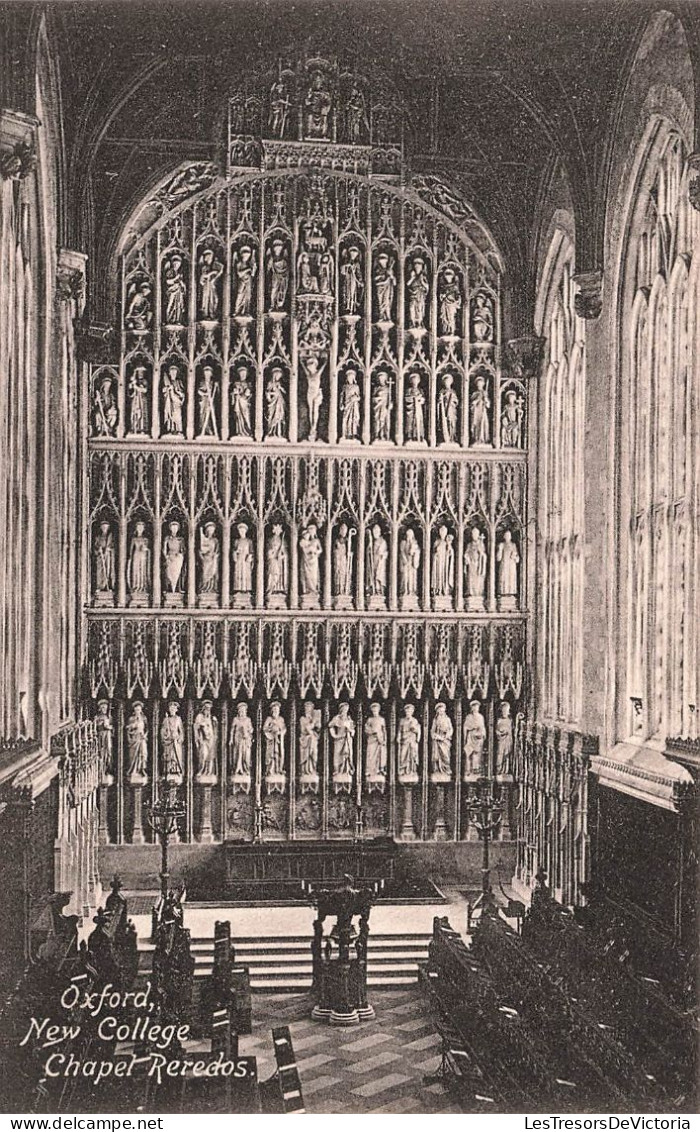 ROYAUME-UNI - Angleterre - Oxford - New College - Chapel Reredos - Carte Postale Ancienne - Oxford