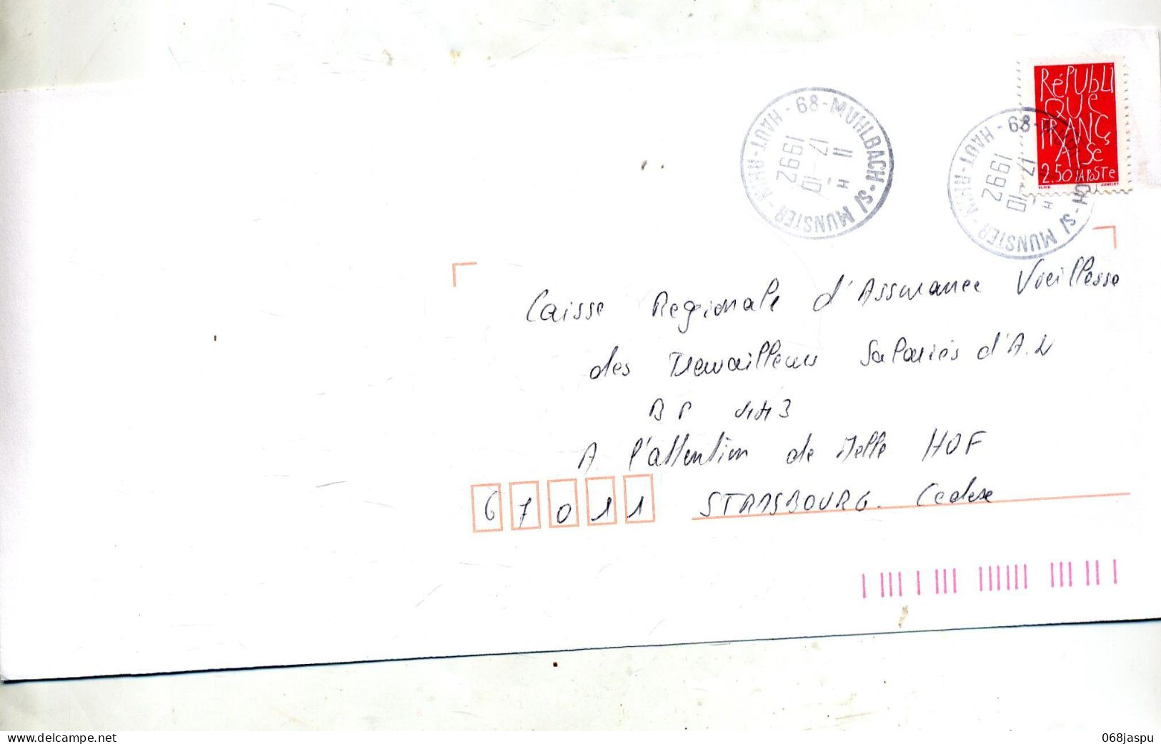 Lettre Cachet Muhlbach - Manual Postmarks