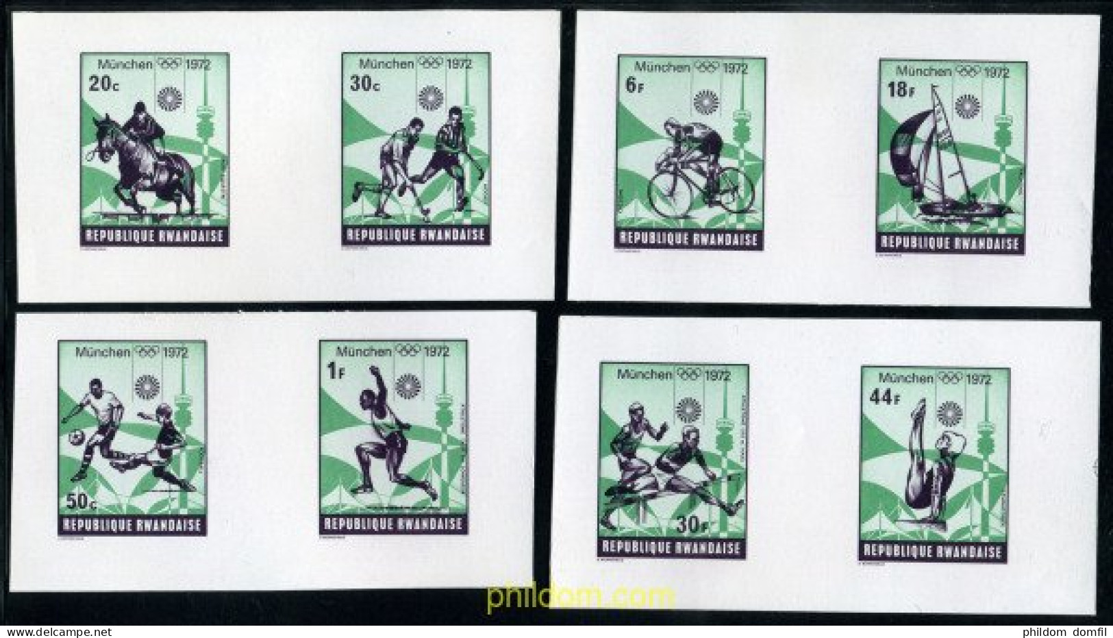 221841 MNH RUANDA 1972 20 JUEGOS OLIMPICOS VERANO MUNICH 1972 - Unused Stamps
