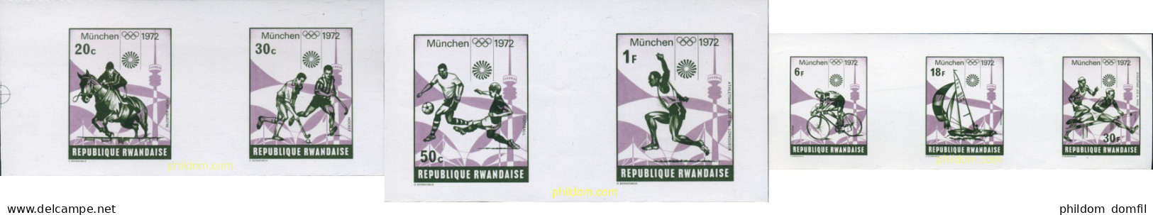 221843 MNH RUANDA 1972 20 JUEGOS OLIMPICOS VERANO MUNICH 1972 - Ungebraucht