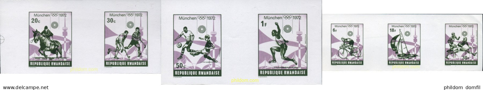 221843 MNH RUANDA 1972 20 JUEGOS OLIMPICOS VERANO MUNICH 1972 - Nuevos