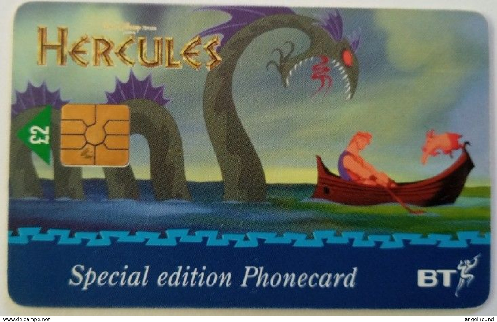 UK BT £2 Chip Card - Special Edition " Hercules " - BT Promotie