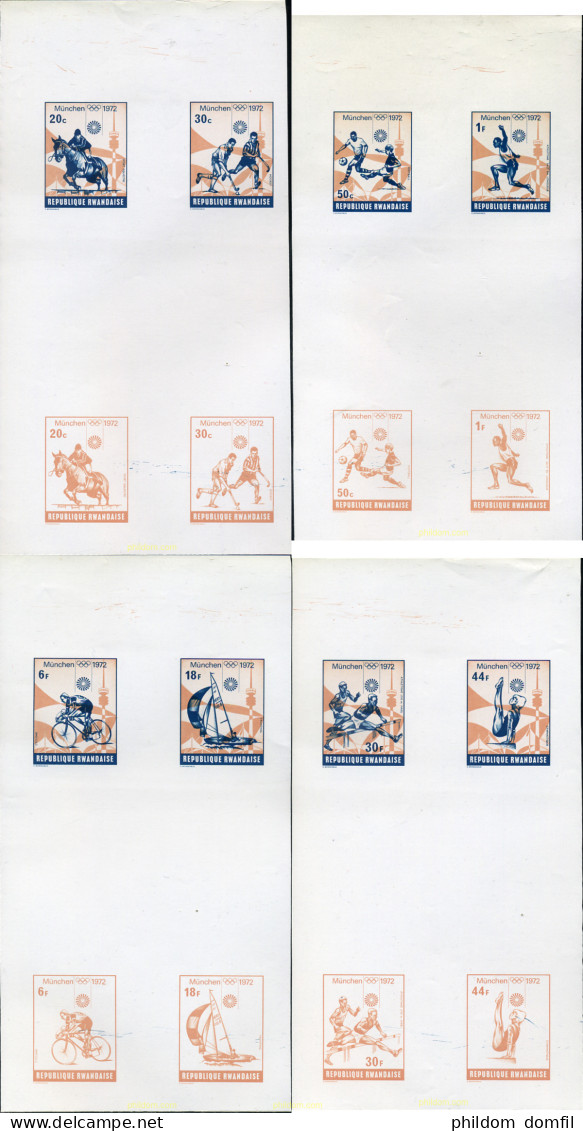 221842 MNH RUANDA 1972 20 JUEGOS OLIMPICOS VERANO MUNICH 1972 - Unused Stamps