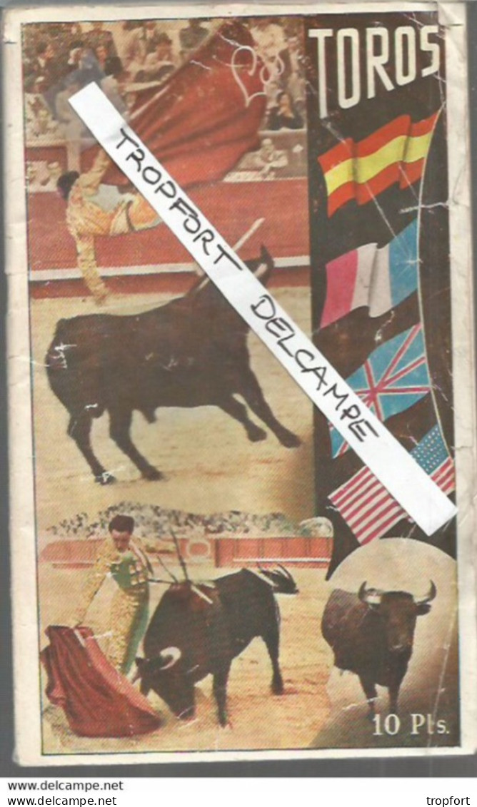 XV // Guide Livret TOROS Espagne CORRIDA Taureau MADRID Manolette Los Toreros 1954 - Programme