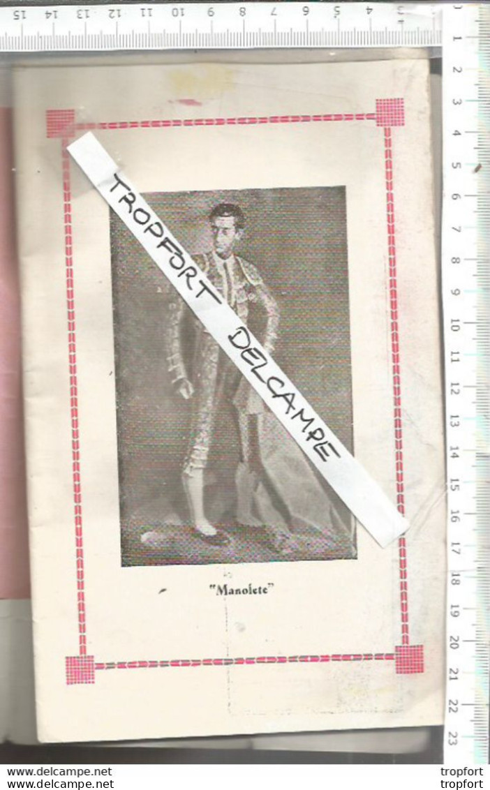 XV // Guide Livret TOROS Espagne CORRIDA Taureau MADRID Manolette Los Toreros 1954 - Programma's