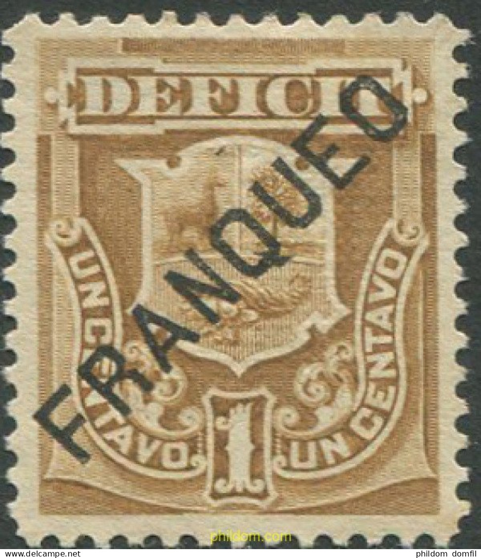 709486 HINGED PERU 1897 SELLO DE TASA DEL 1874-79 SOBRECARGADO, FRANQUEO - Perù