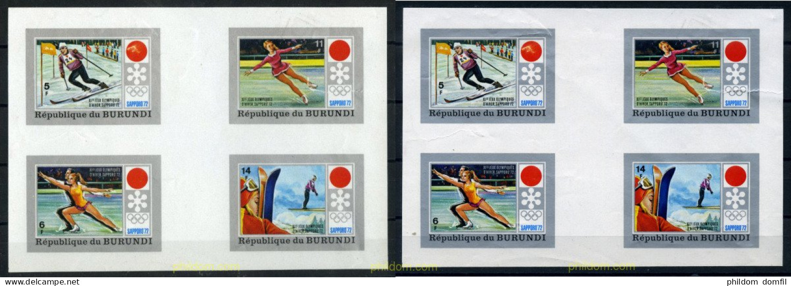 202284 MNH BURUNDI 1972 11 JUEGOS OLIMPICOS DE INVIERNO SAPPORO 1972 - Nuevos