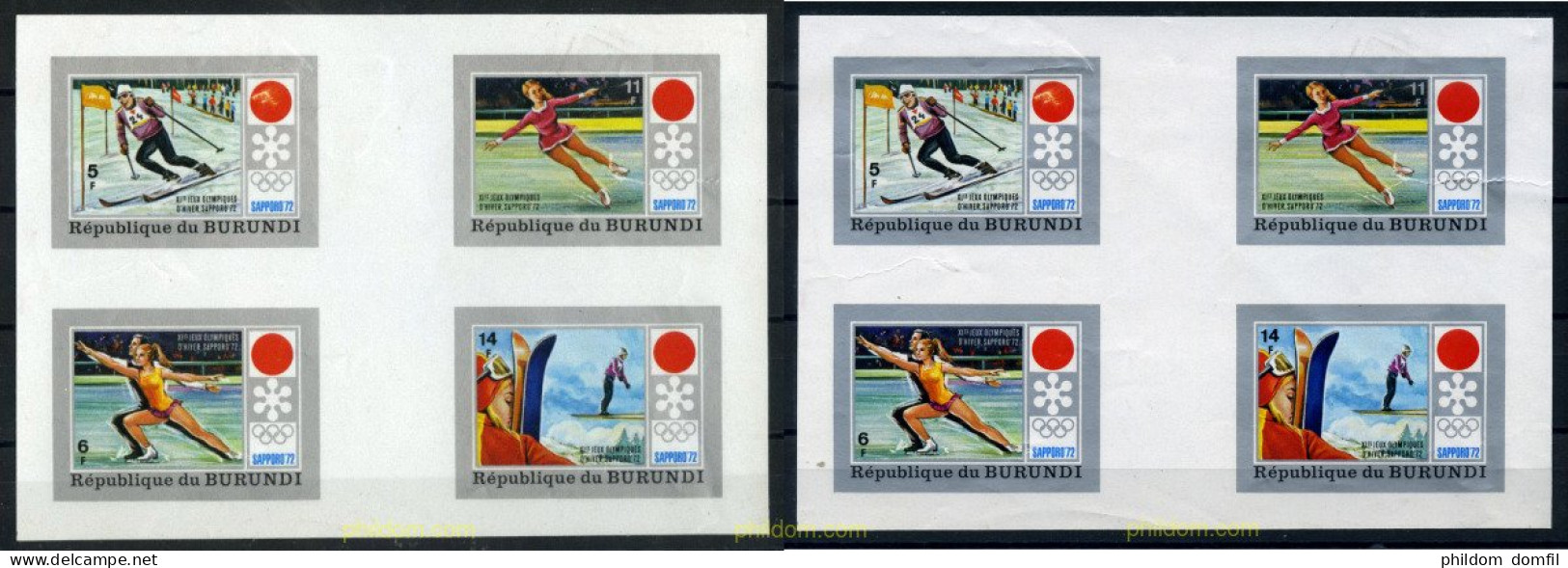 202284 MNH BURUNDI 1972 11 JUEGOS OLIMPICOS DE INVIERNO SAPPORO 1972 - Unused Stamps