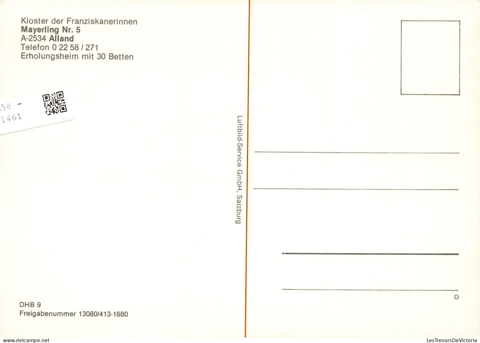 AUTRICHE - Kioster Der Franziskanerinnen - Mayerling Nr 5 - A 2534 Alland - Carte Postale - Autres & Non Classés