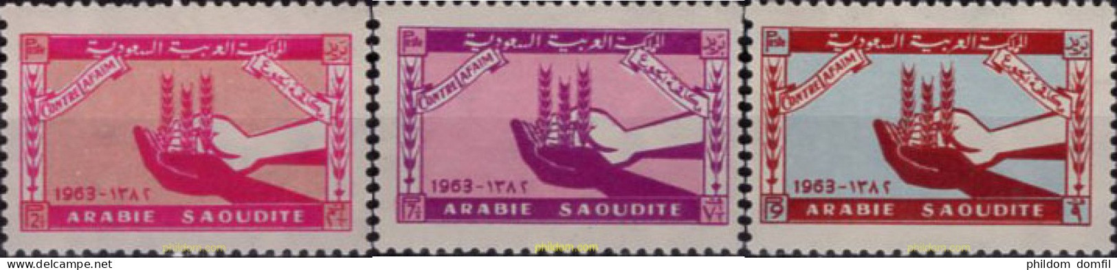 632875 MNH ARABIA SAUDITA 1963 CAMPAÑA CONTRA EL HAMBRE - Arabie Saoudite