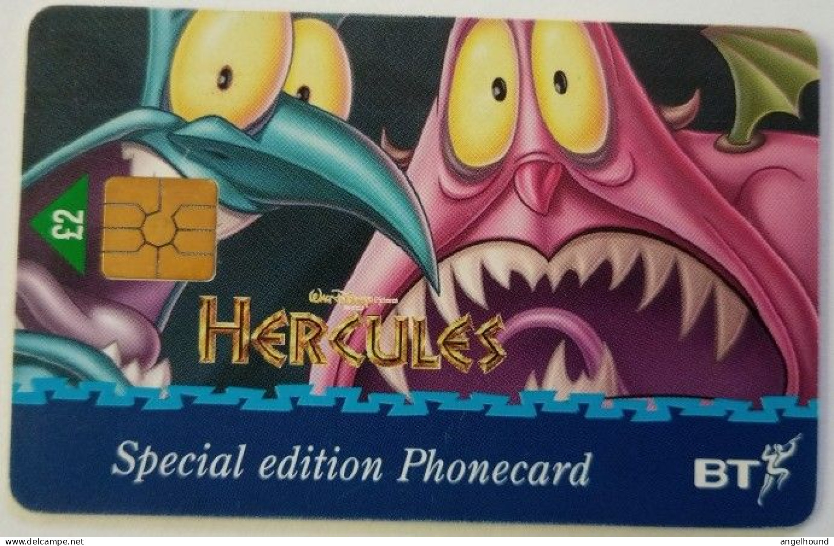 UK BT £2 Chip Card - Special Edition " Hercules " - BT Promotional