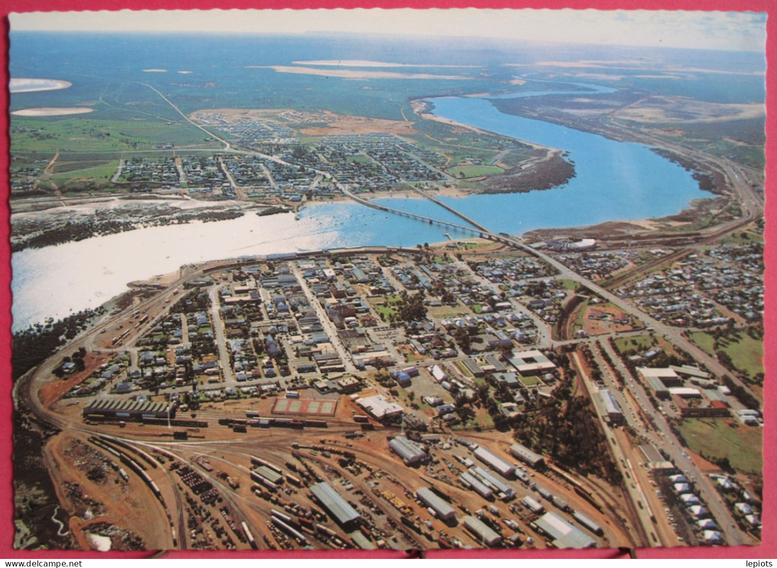 Australie - Port Augusta - Aerial View Of Town Centre & Railway Yards - South Australia - Excellent état - Andere & Zonder Classificatie